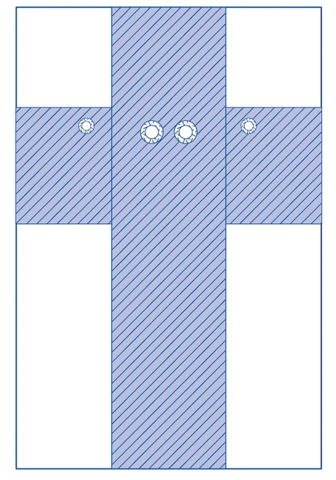 Medline Femoral Angiography Drape with Radial Fenestrations and Absorbent Reinforcement - Case of 5 - Image 1