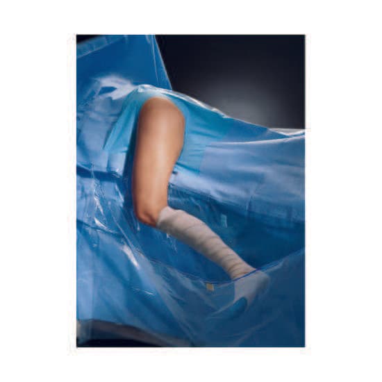 O and M Halyard Inc Orthopedic Drape Blue 116 W x 136 L Inch Hip Drape - Case of 9 - Image 1