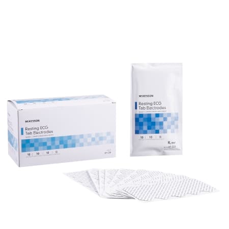 McKesson ECG Resting Electrode Vinyl Material Conductive Adhesive Gel Square - Image 1