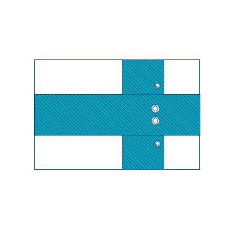 Medline Femoral Angiography Drape with Radial Fenestrations and Hydro Dynamic Absorbent Reinforcement - Case of 5 - Image 1