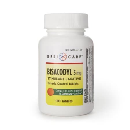 Geri-Care Bisacodyl Laxative Tablet, 5 mg