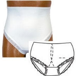 Options Ladies Brief with Built-in Barrier Support, White - Image 4