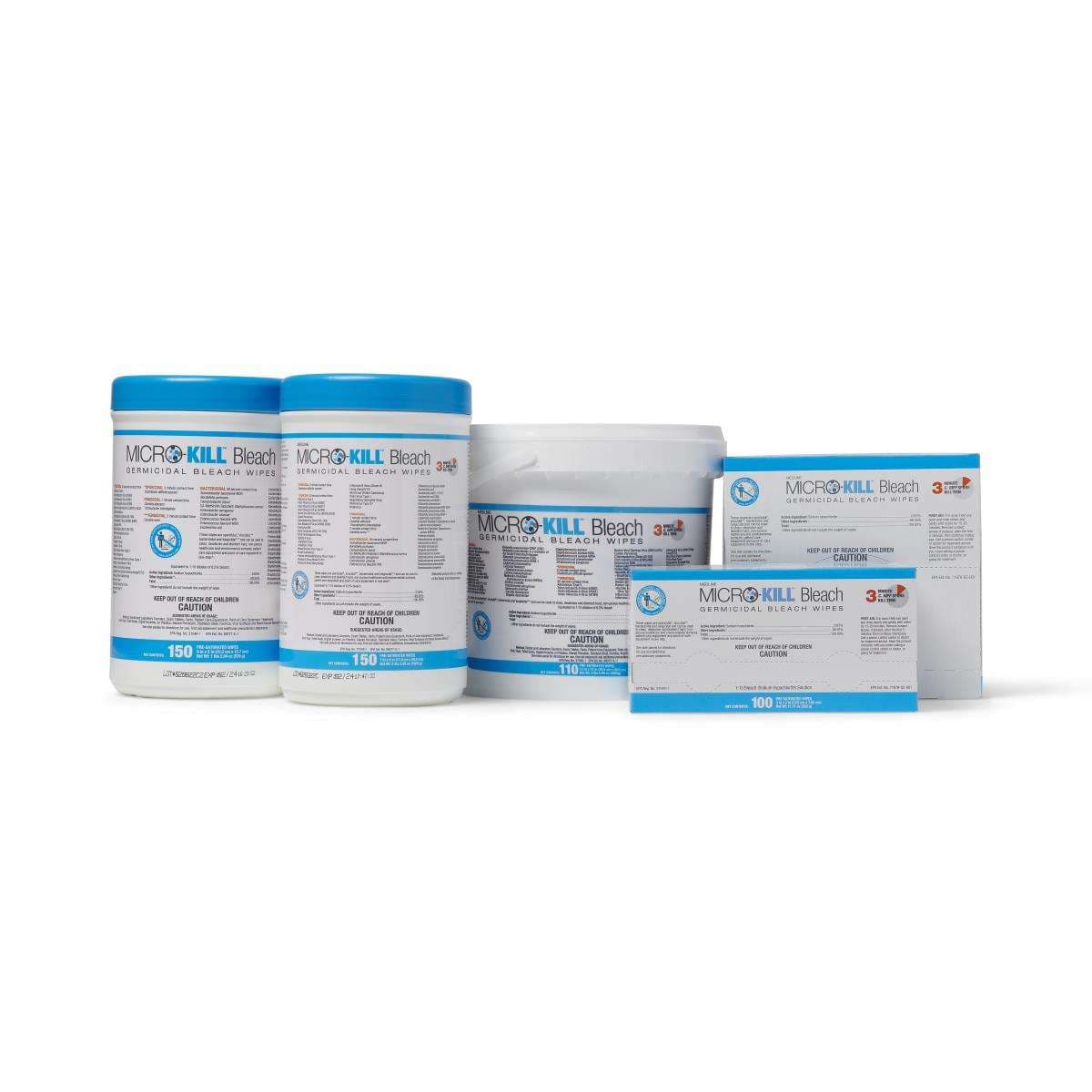 Medline Micro-kill Bleach Germicidal Bleach Wipes - Image 2