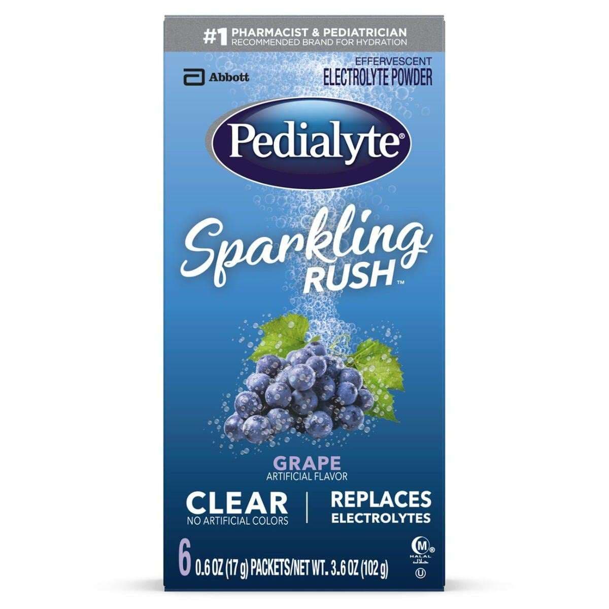 Pedialyte Sparkling Rush Powder Packs Oral Electrolyte Solution
