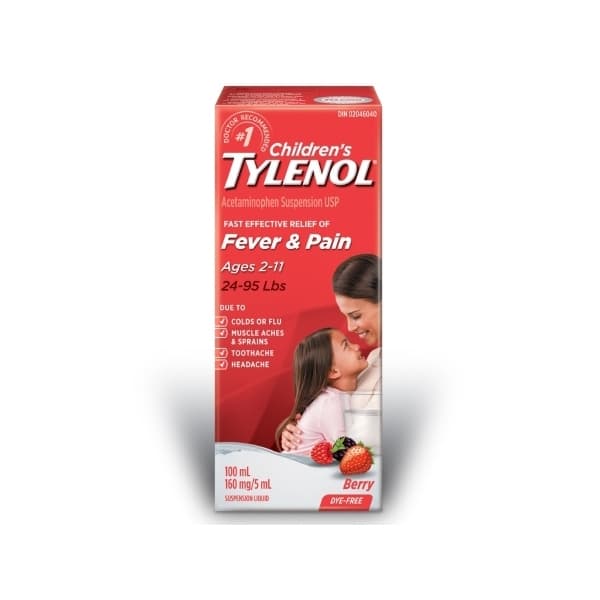 Children'S Tylenol Children'S Pain Relief Oral Suspension, Cherry Flavor - Image 1