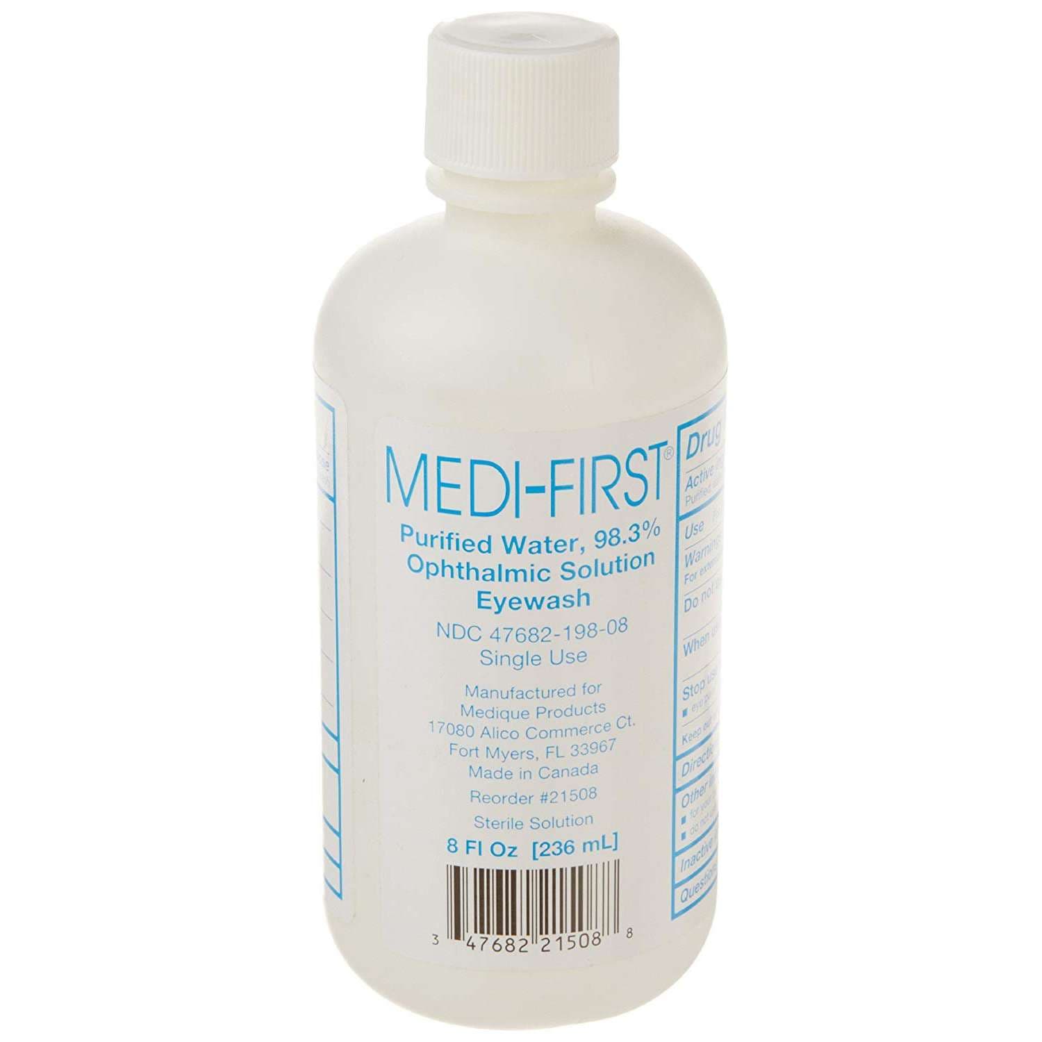 Medi-First Purified Water Ophthalmic Solution Eyewash
