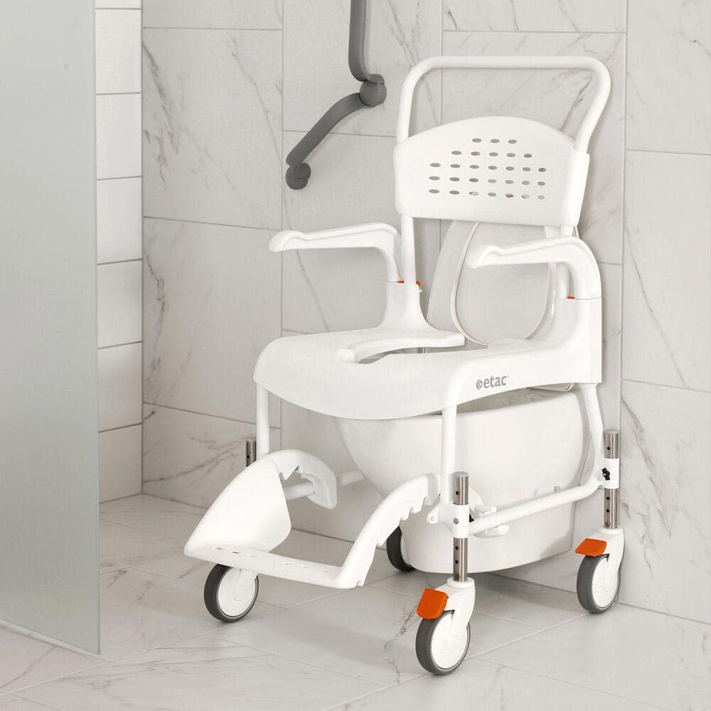 Etac Clean Height Adjustable Shower Commode Chair - Image 3