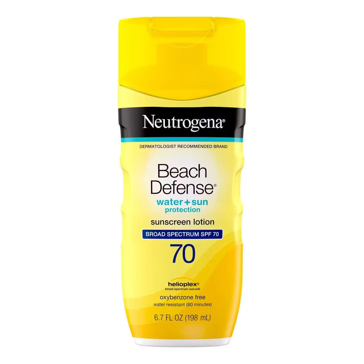 Neutrogena Beach Defense Water SPF 70 Sunscreen Lotion, 6.7 oz
