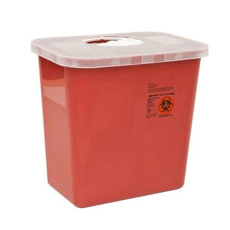 Monoject Multi-Purpose Sharps Containers with Rotor Opening Lid - Image 1