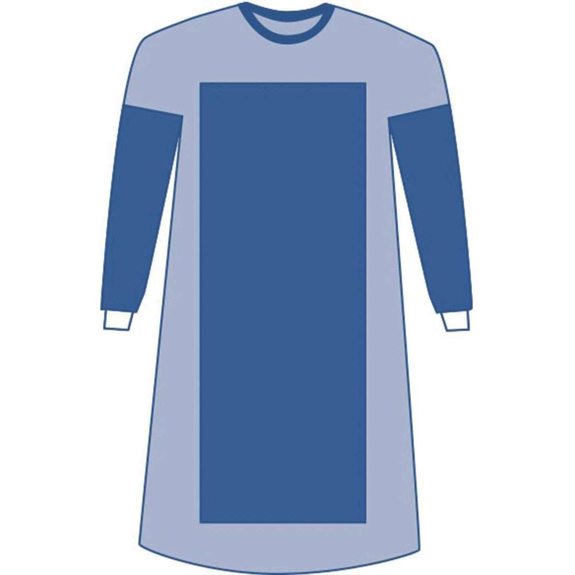 Medline Sirus Poly Reinforced Gown with Set Sleeves - Image 1