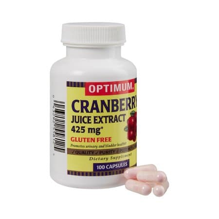 Optimum Dietary Supplement Capsule, Cranberry Flavor - Bottle of 100