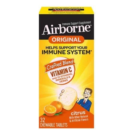 Airborne Original Vitamin C Immune Support Tablets - Bottle of 32 - Image 1
