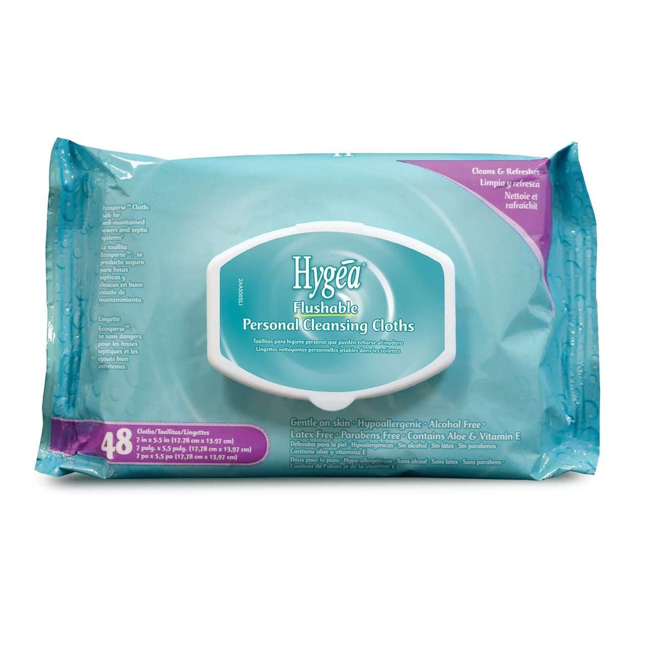 Hygea Flushable Personal Wipe - Image 1