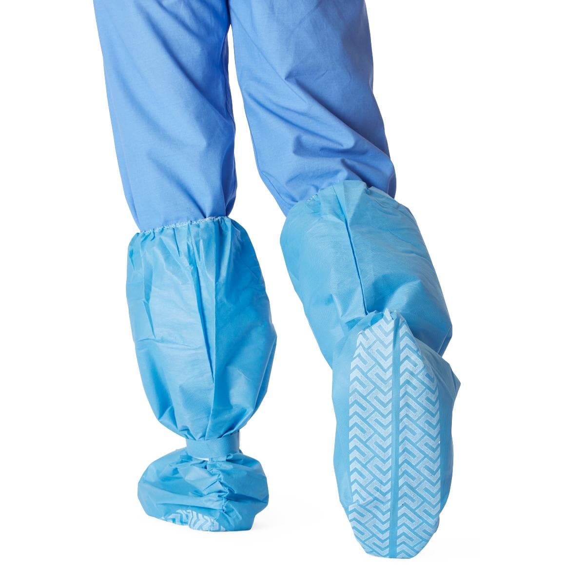 Medline Knee-High Hook-and-Loop Boot Covers with Nonskid Foam Bottom