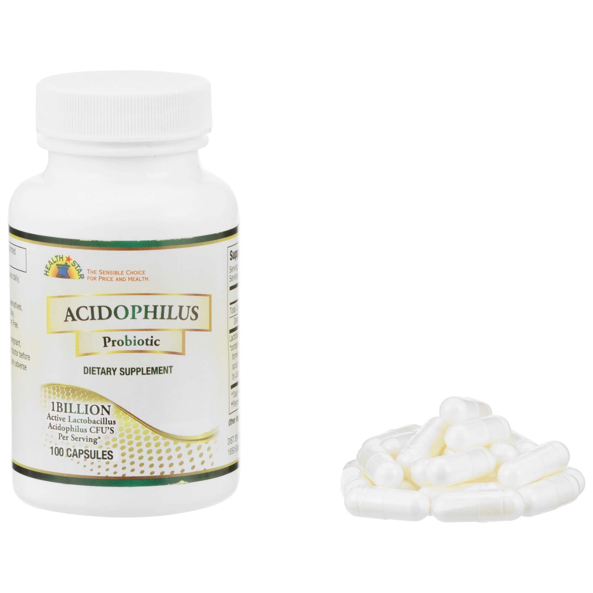 Health Star Acidophilus Probiotic Supplement Tablets