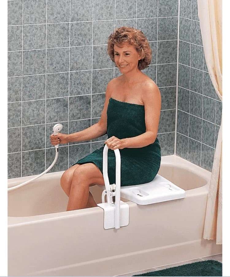 Carex Anti-Slip Rubber Bathtub Mat, White - Image 5