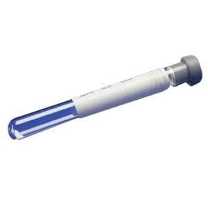Monoject Non-Silicone Coated Gray Stopper Blood Collection Tube, 7ml, 13mm Dia x 100mm L - Case of 1000 - Image 1