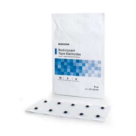 ECG Monitoring Electrode Tape Backing 1-3/4 x 1-3/4 Inch Conductive Adhesive Gel Square - Image 1