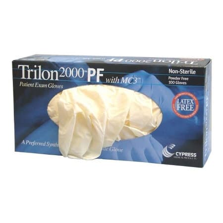 Trilon 2000 PF with MC3 Powder Free Stretch Vinyl Exam Gloves - Image 1