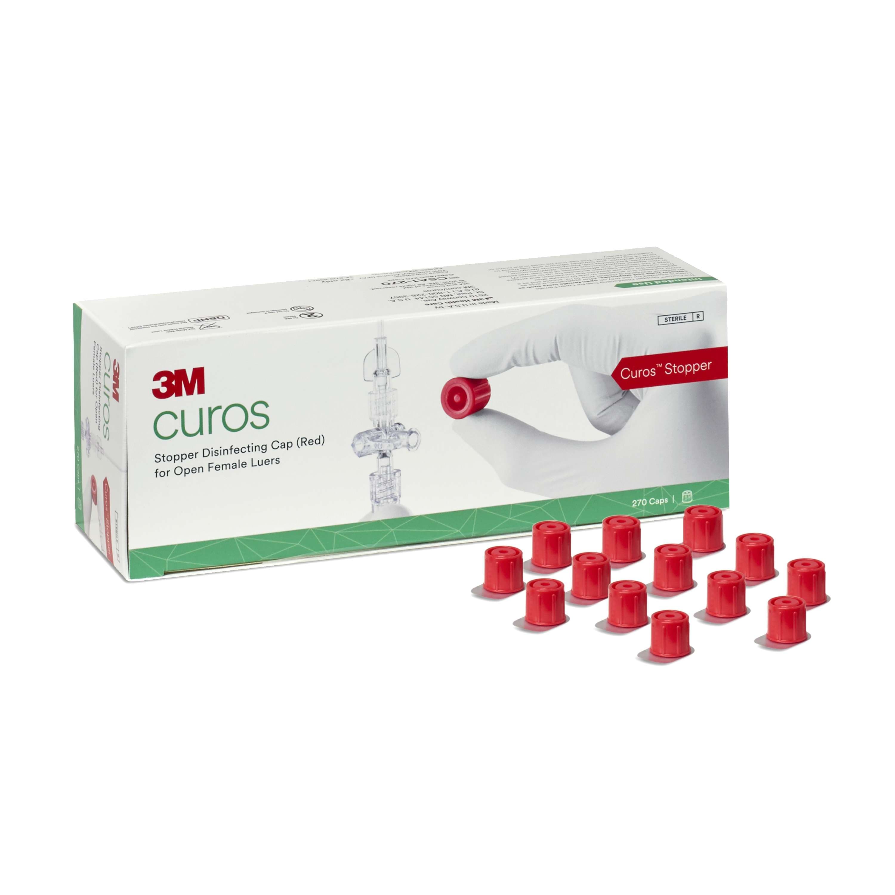 3M Curos Stopper Disinfecting Cap for Open Female Luers