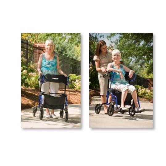 Lumex HybridLX Rollator Transport Chair - Image 2