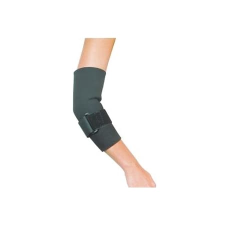 Cardinal Health Leader Neoprene Tennis Elbow with Strap, Extra Large, Black