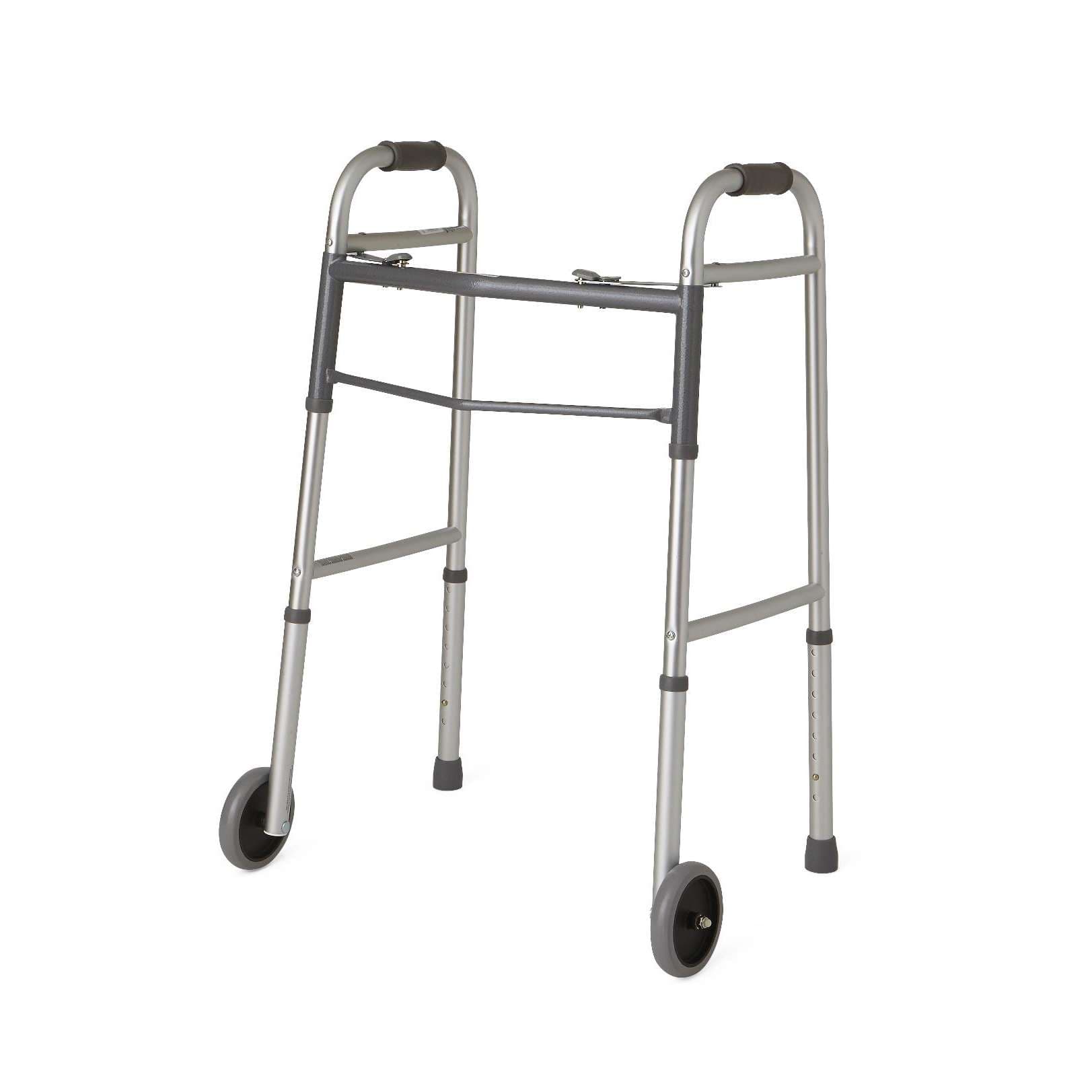 Medline Guardian Easy Care Adult Folding Walker - Image 1