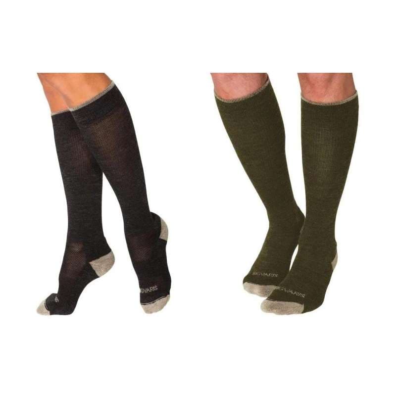 Sigvaris Unisex Merino Outdoor Calf High Compression Socks, 15-20mmHg