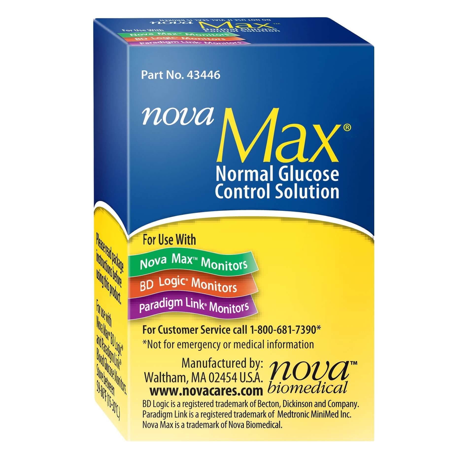 Nova Max Normal Glucose Control Solution - Box of 1