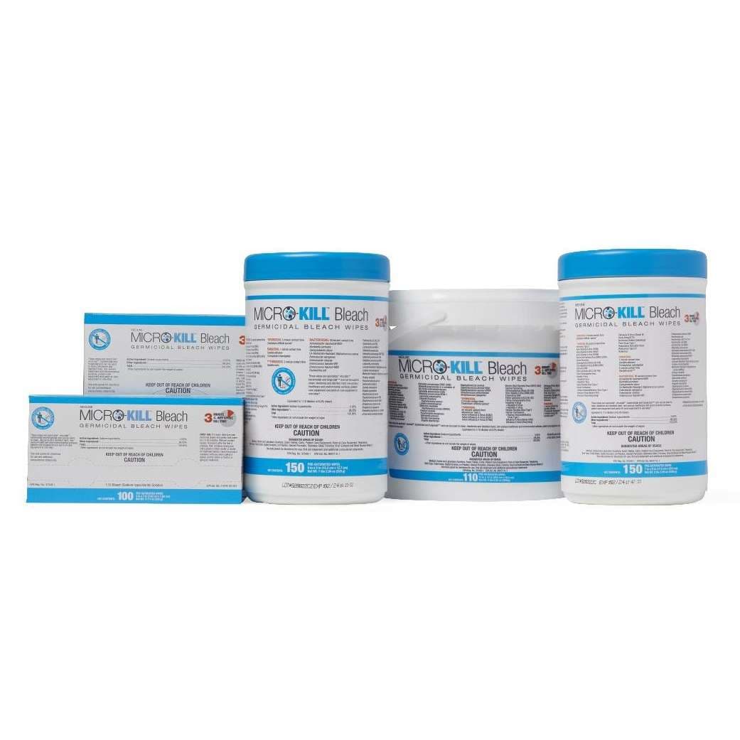 Medline Micro-kill Bleach Germicidal Bleach Wipes - Image 1