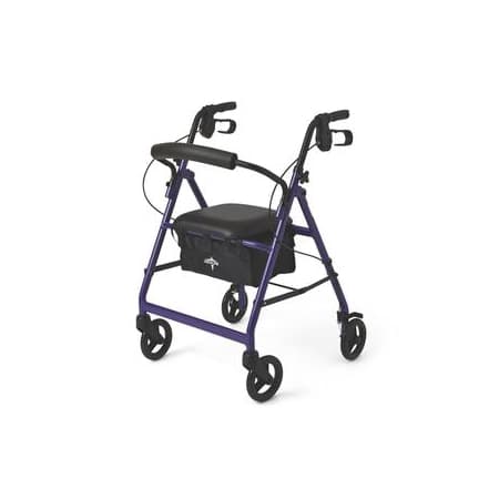 Medline Basic Rollator, Purple - Image 1