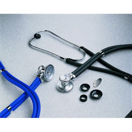 McKesson Double Lumen Adjustable Chrome Sprague Rappaport Stethoscope, 2-Tube - Image 1