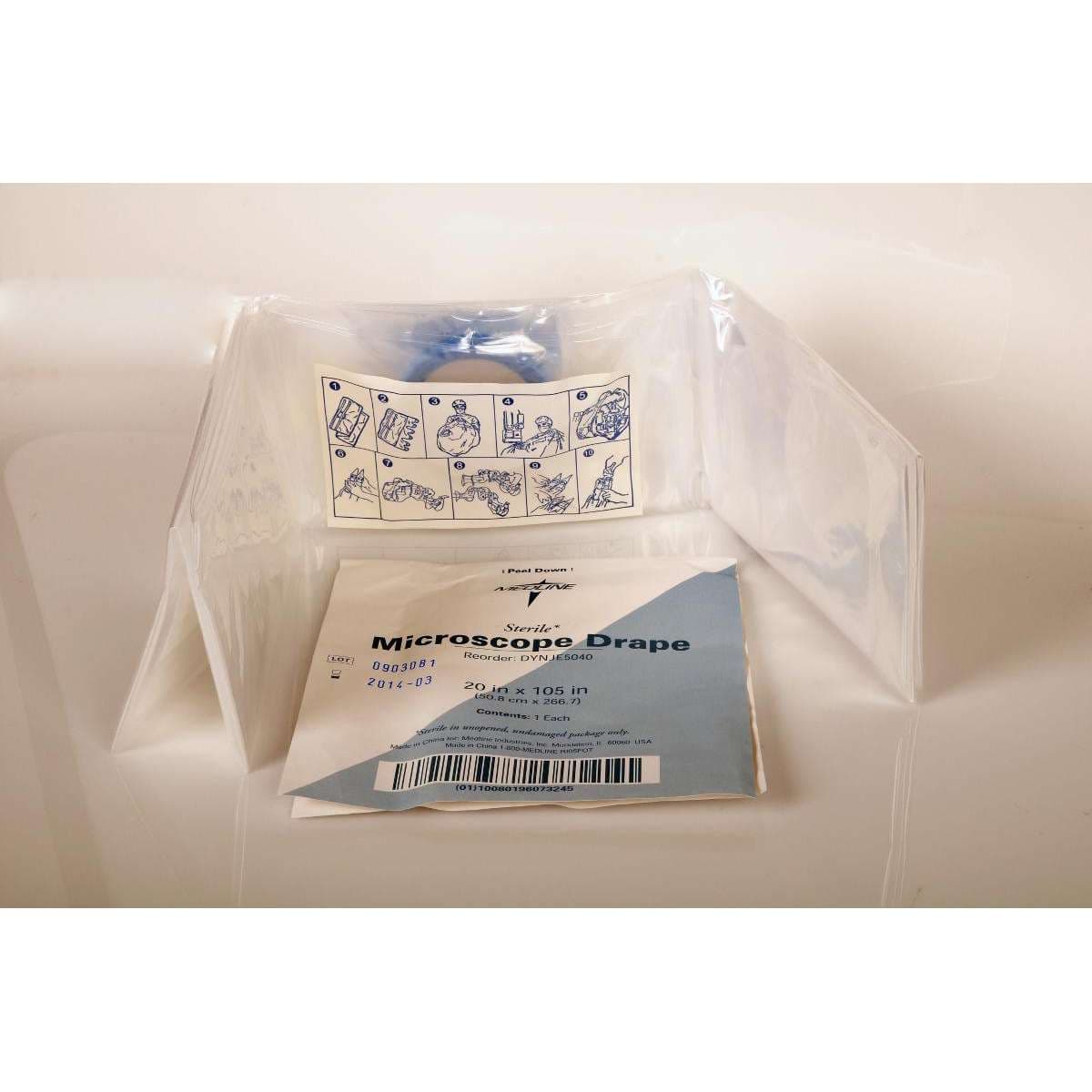 Medline Invisishield 48mm Sterile Surgical Microscope Drape - Case of 20 - Image 1