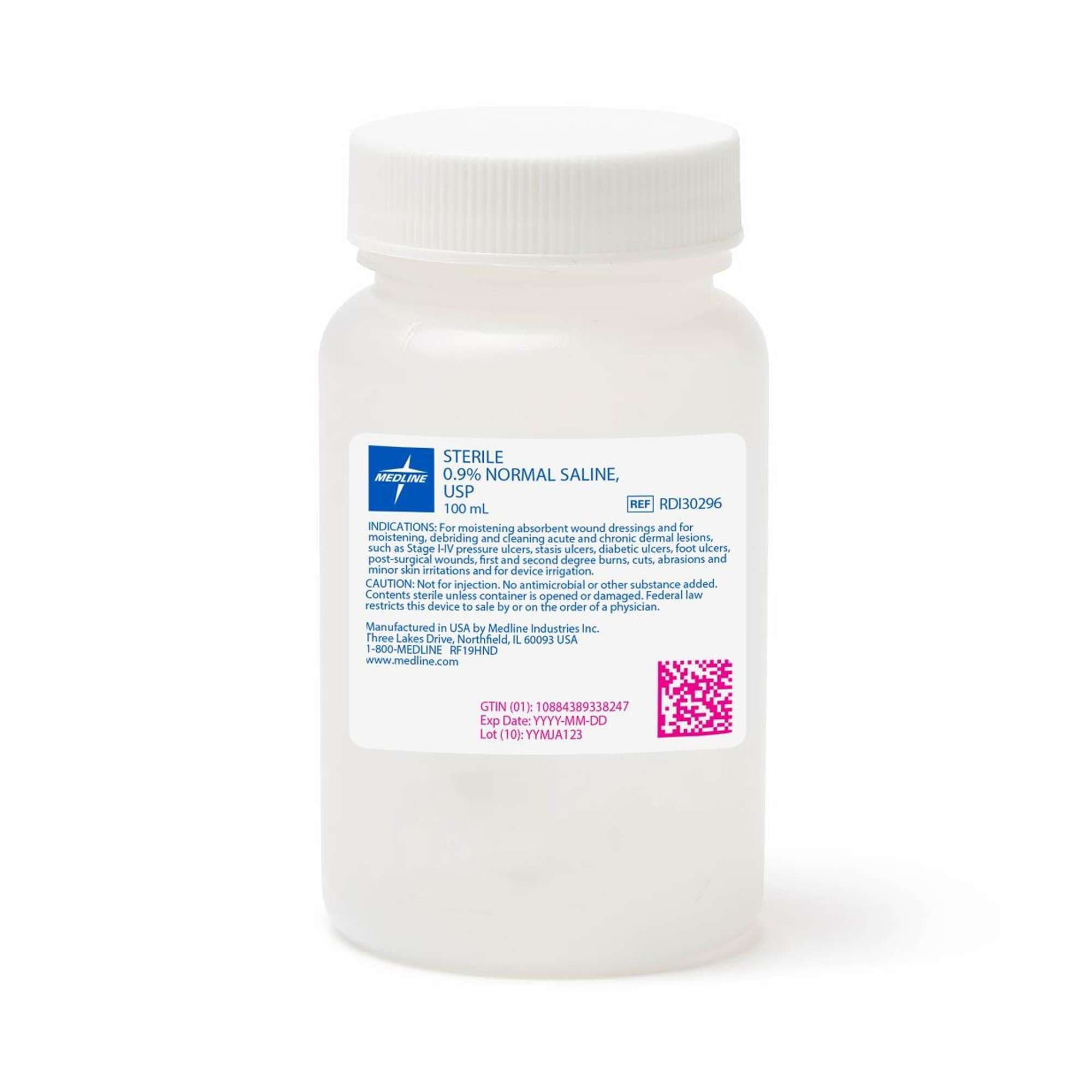 Medline 0.9% Normal Saline Bottle - Image 1