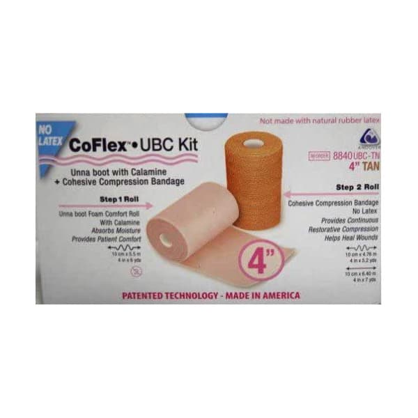CoFlex UBC Calamine Two-Layer Compression Bandage Kit with Medicated Calamine Foam