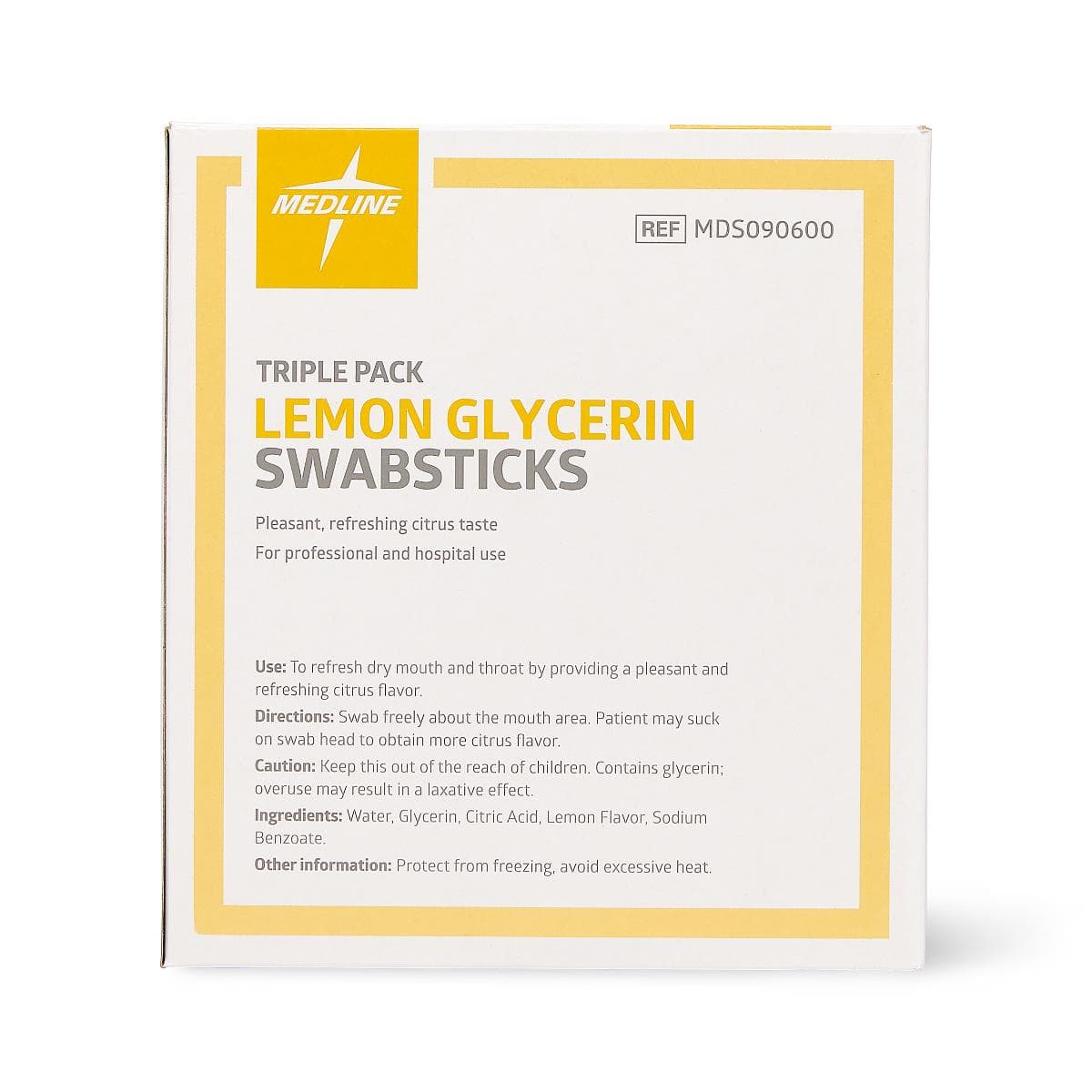 Medline Lemon Glycerin Oral Swabsticks - Image 2