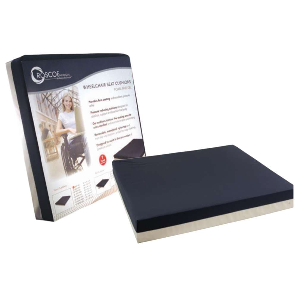 Roscoe Foam Wheelchair Cushion with Nylon Cover - Image 1
