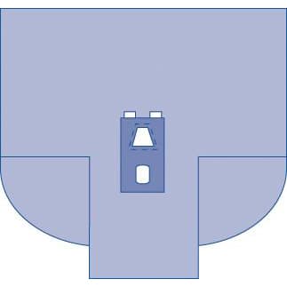 Medline Sterile Laparoscopy Surgical Drapes with Gussets - Case of 10 - Image 1