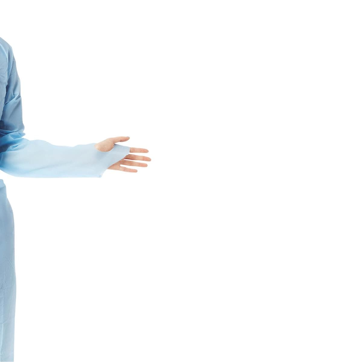 Medline Polyethylene Gowns with Thumb Loop - Image 2