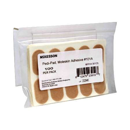 McKesson Pedi-Pad Adult Protective Pad Adhesive Foot Beige - Image 1