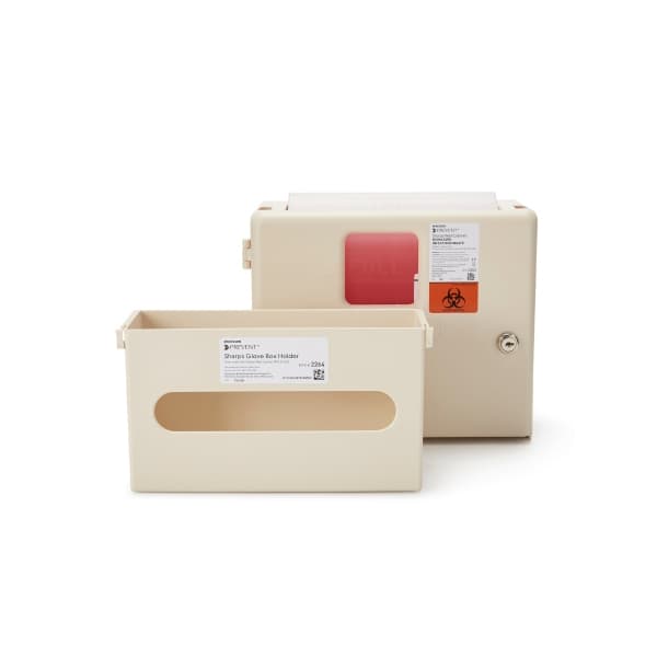 McKesson Prevent Sharps Container Kit Cream 15H X 12.25W X 4.75D Inch Locking - Image 1
