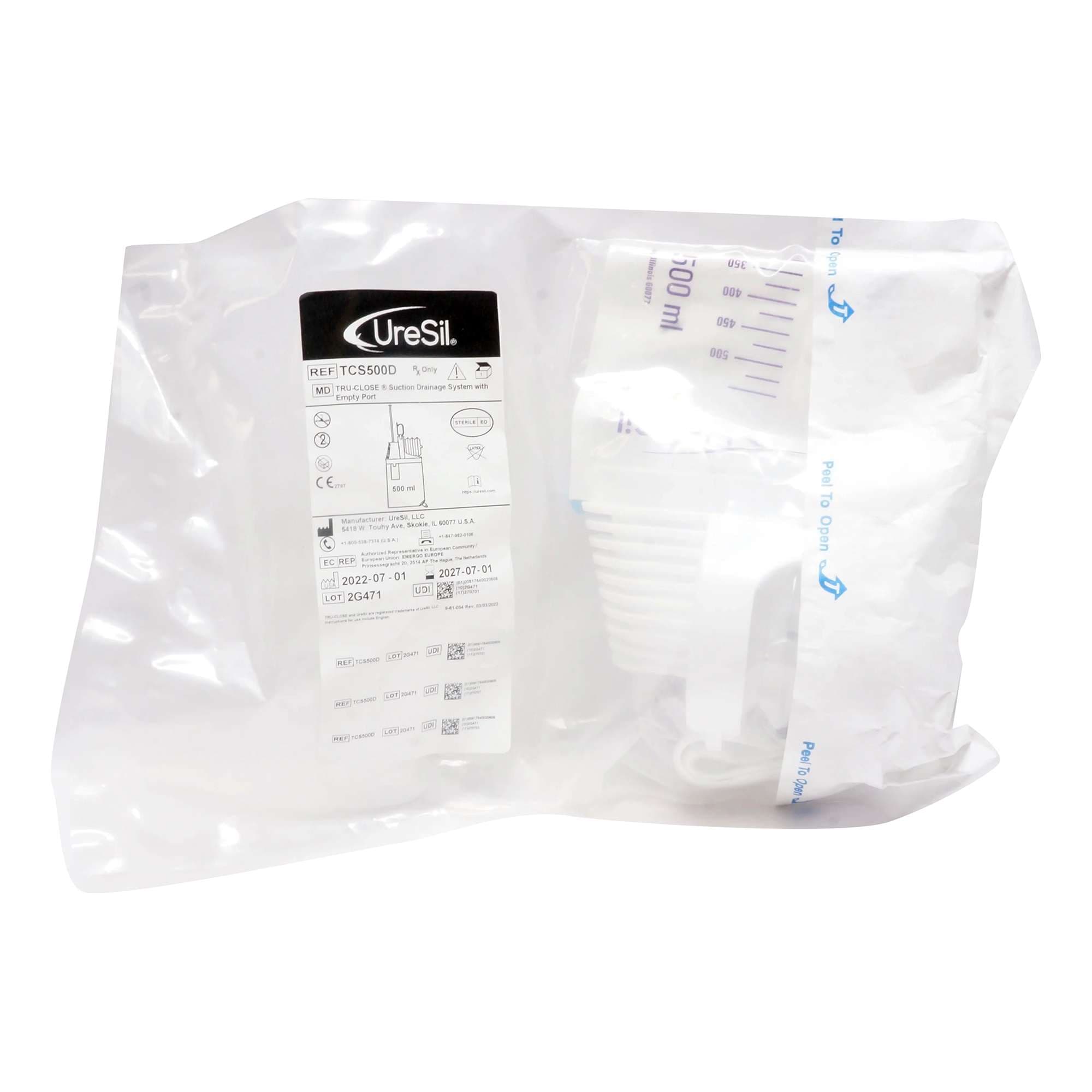 Tru-Close Suction Drainage Bag