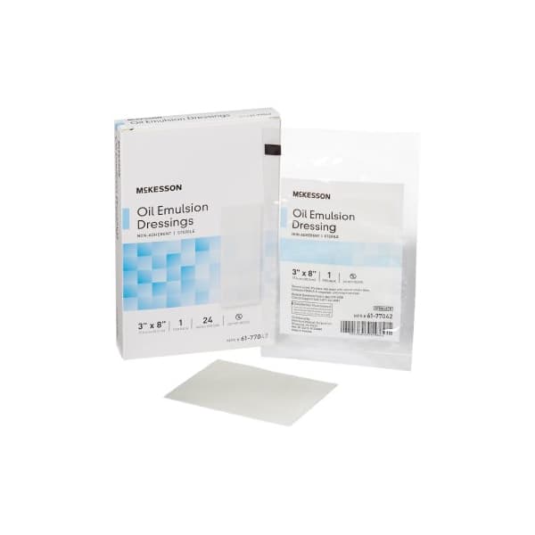 McKesson Oil Emulsion Impregnated Dressing White