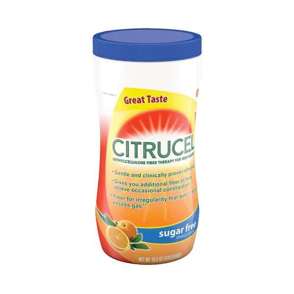 Citrucel Fiber Supplement Powder, Orange Flavor