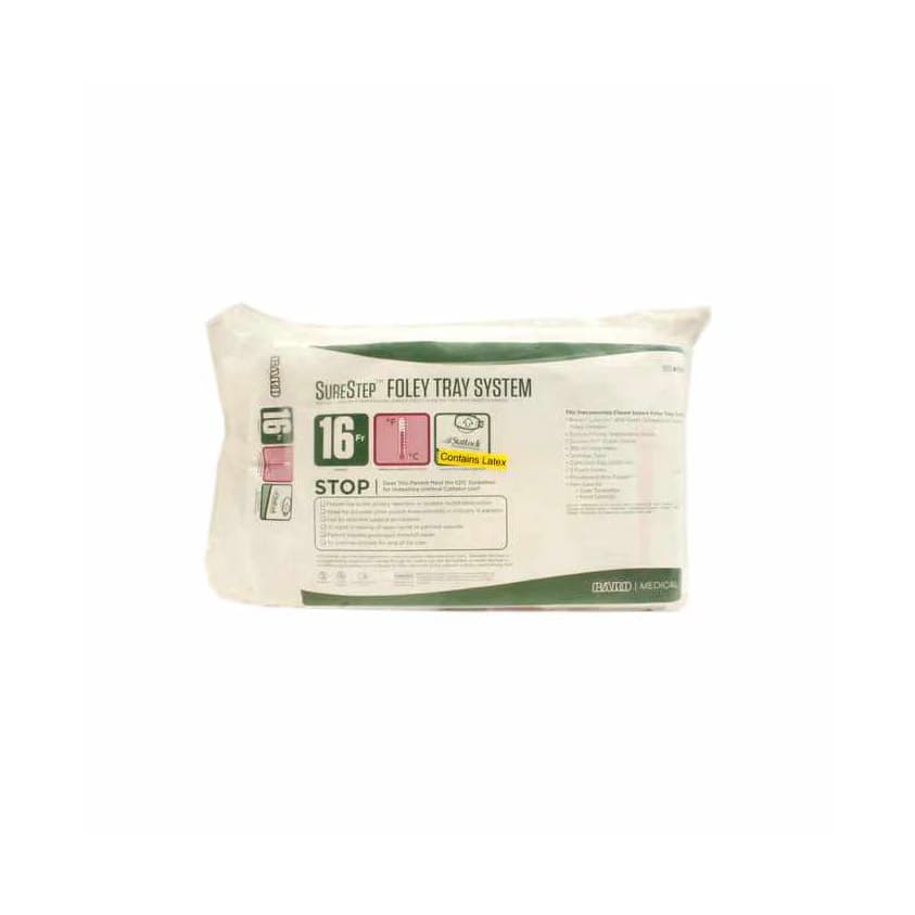 Surestep Indwelling Catheter Tray, 300 mL Urine Meter, 16 Fr, 16 Inch - Case of 10 - Image 1