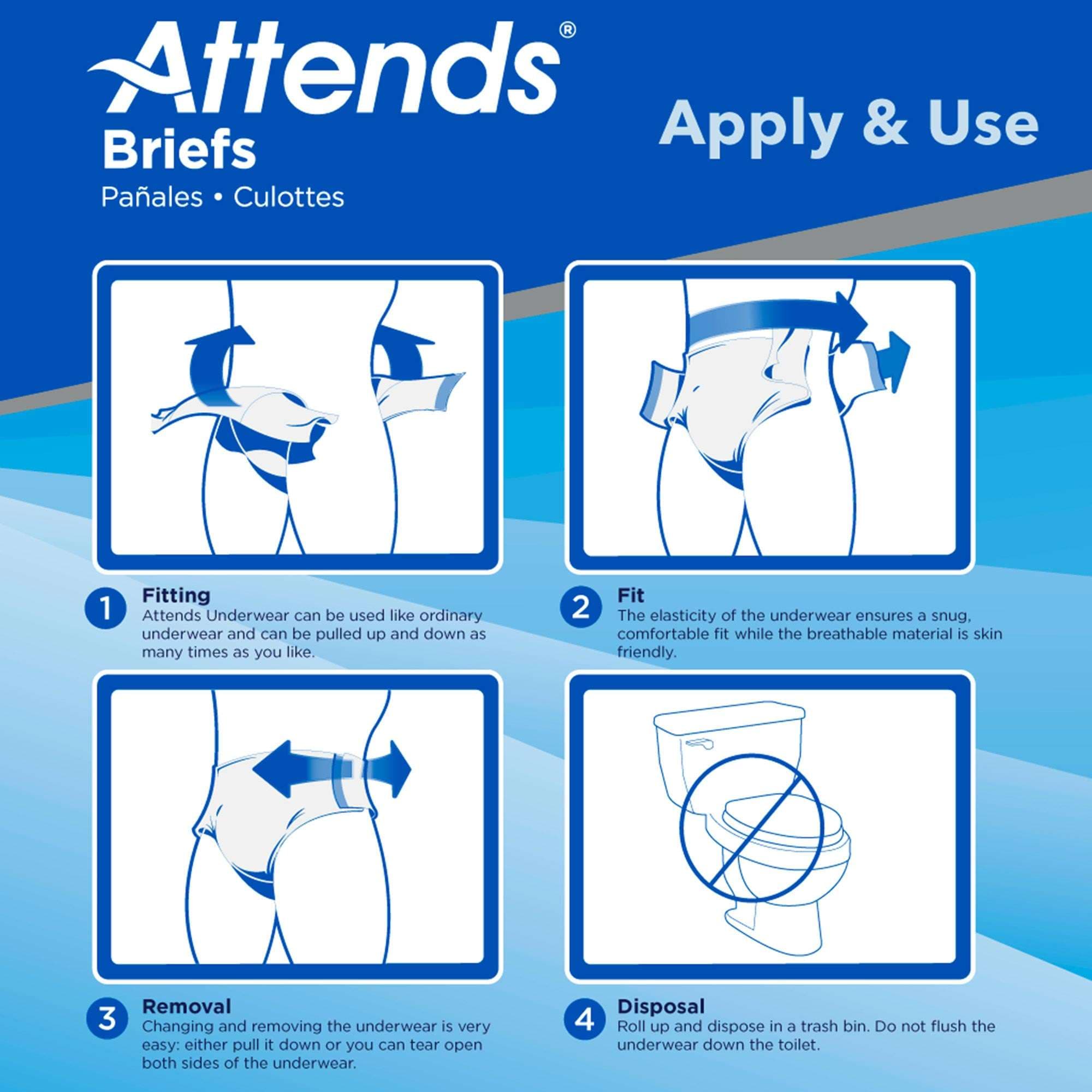 Attends Ultimate Absorbency Briefs - Image 7