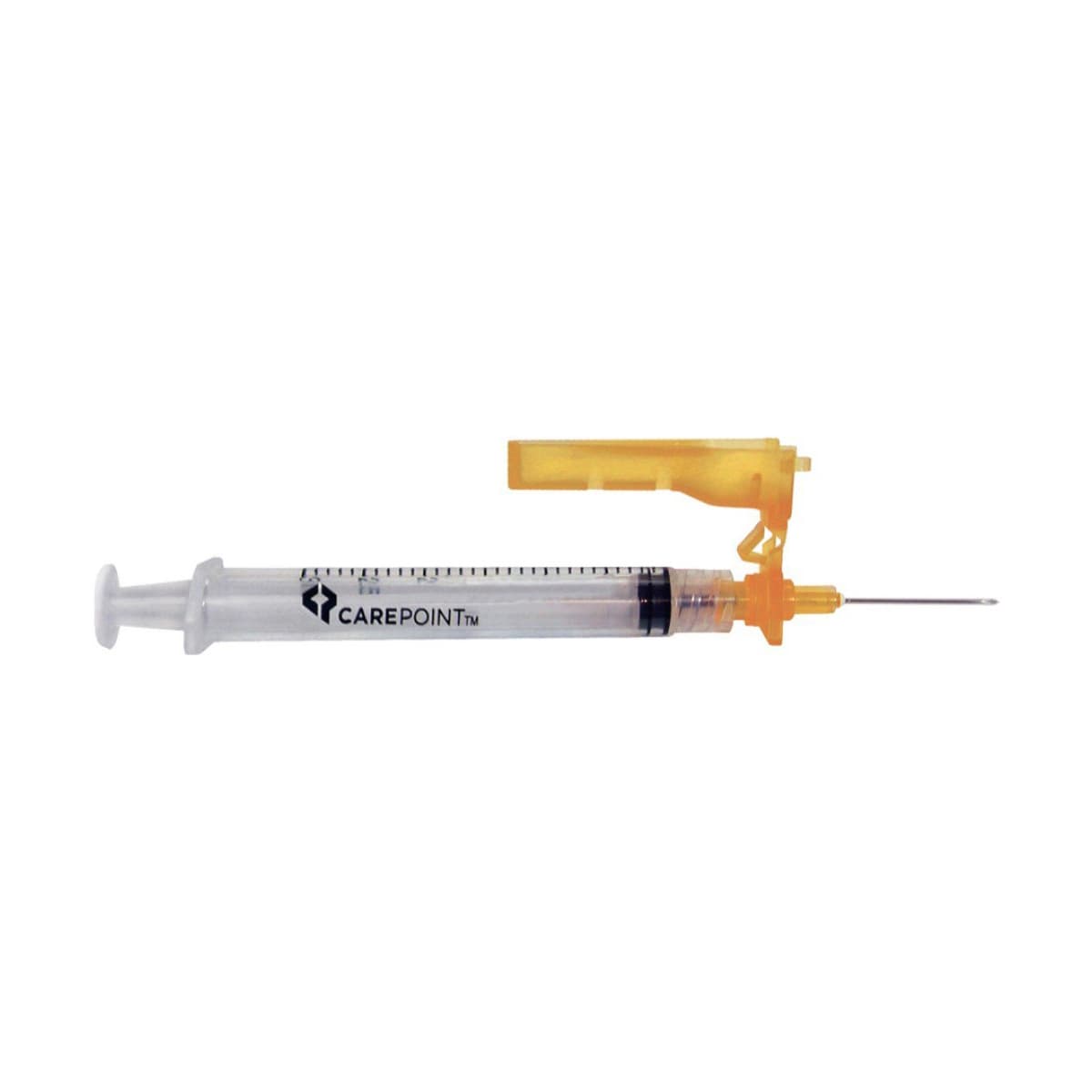 Carepoint Safety Safety Hypodermic Syringe with Detachable Needle, 1 Inch - Image 1