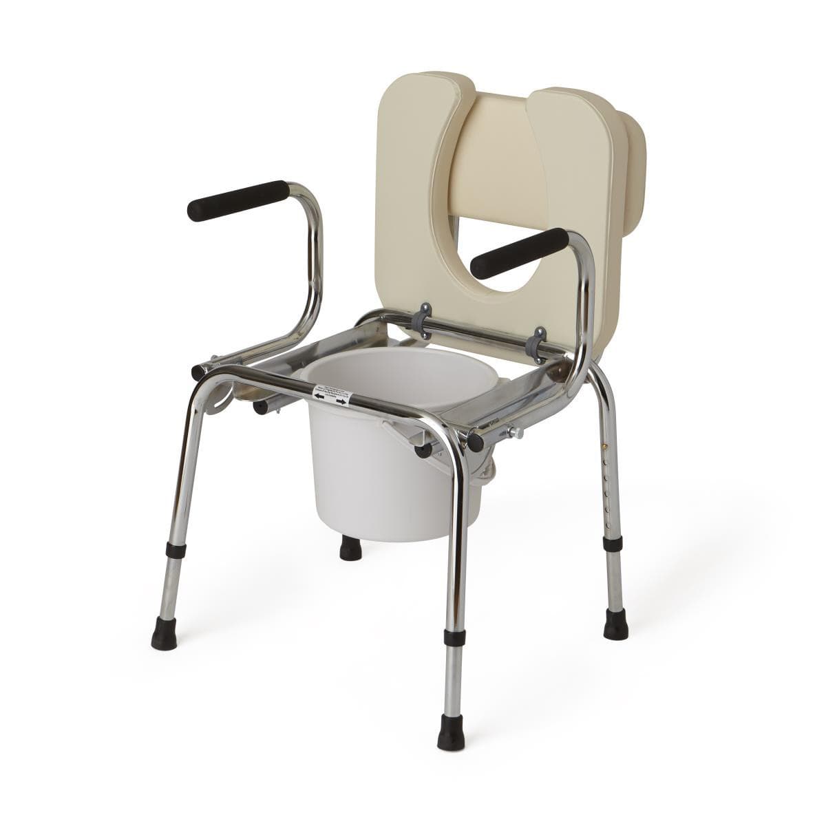 Medline Padded Drop Arm Commode, 350 lb