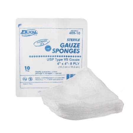 Dukal Cotton USP Type VII Gauze Sponge, Sterile - Image 1