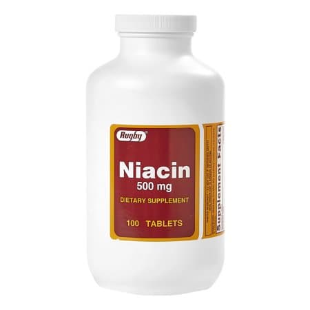Major Niacin Dietary Supplement Tablet, 500 mg - Bottle of 100 - Image 1